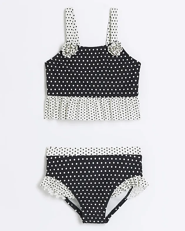 River Island Mini girls polka dot bikini set< 3 - 5 Yrs