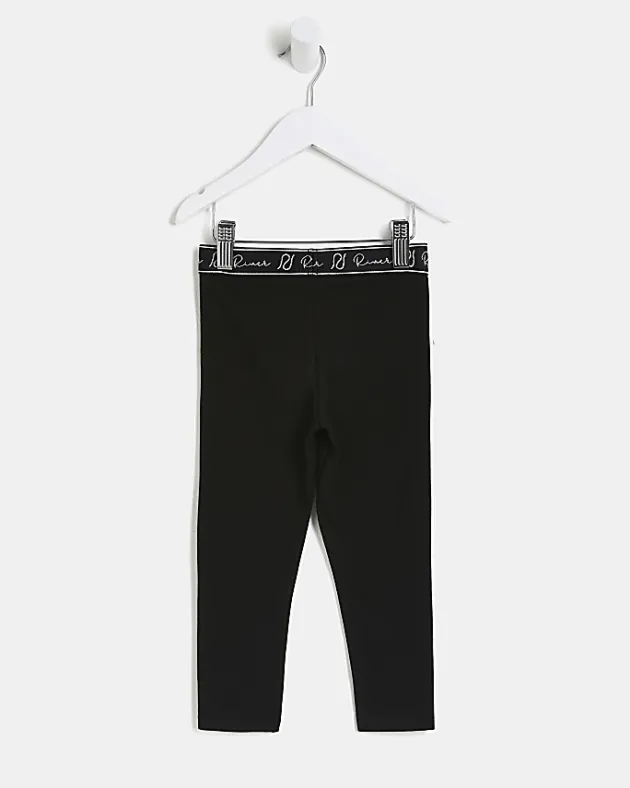 River Island Mini Girls RI Waistband Leggings< 6 Mths - 2 Yrs