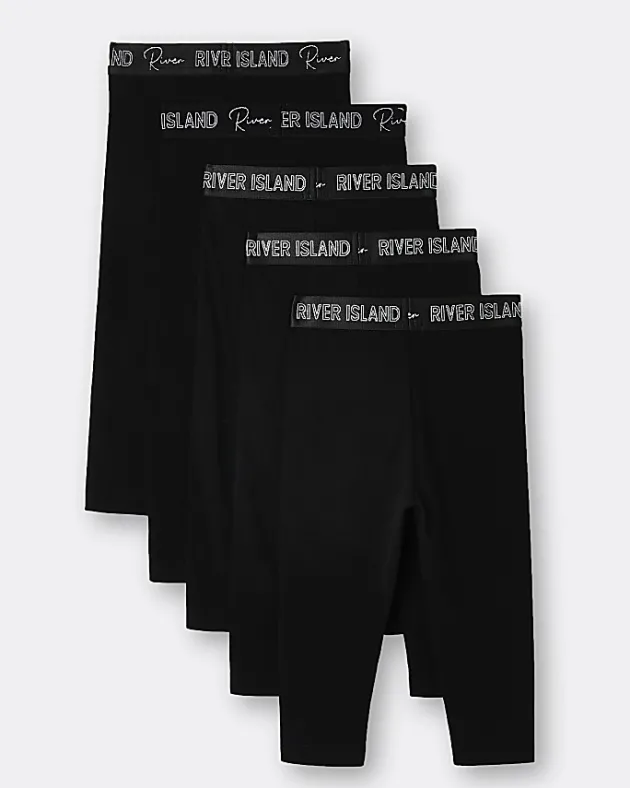 River Island Mini girls RI waistband leggings 5 pack< 6 Mths - 2 Yrs