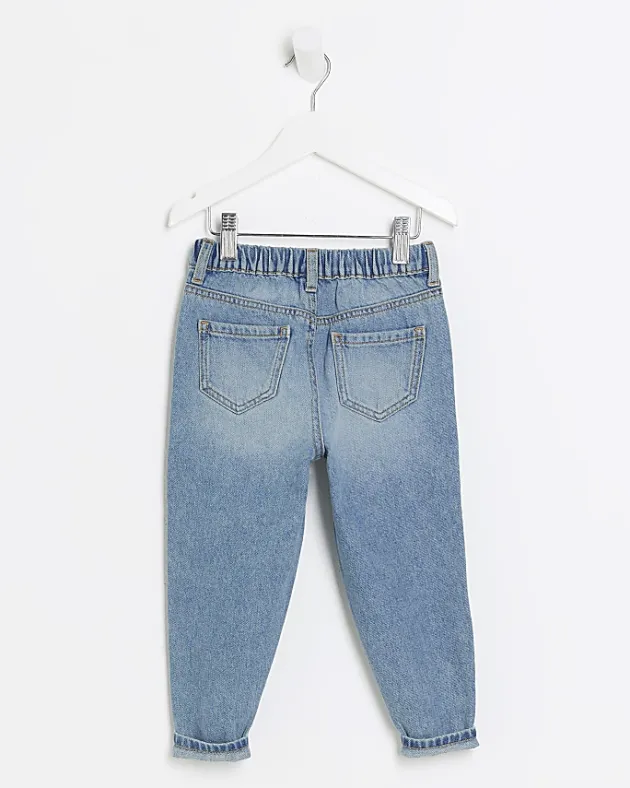 River Island Mini girls mom jeans< 3 - 5 Yrs