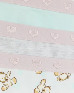 River Island Mini girls teddy bear briefs 6 pack< Tights & Socks