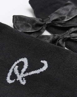 River Island Mini girls bow knee high socks< Tights & Socks