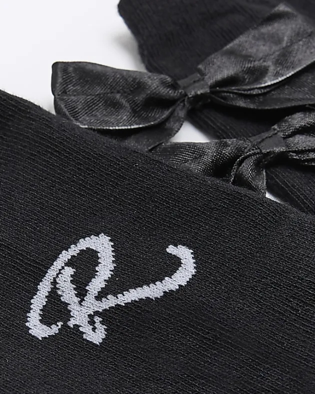 River Island Mini girls bow knee high socks< Tights & Socks