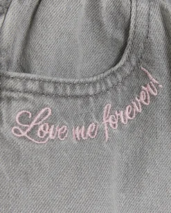 River Island Mini girls heart pocket paperbag jeans< 3 - 5 Yrs