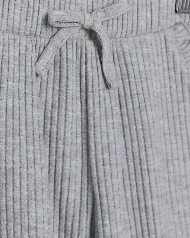 River Island Mini girls rib wide leg joggers< 3 - 5 Yrs