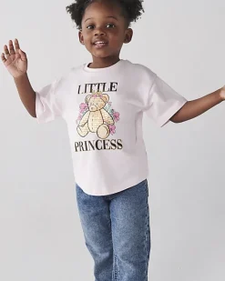 River Island Mini girls bear graphic t-shirt< 3 - 5 Yrs