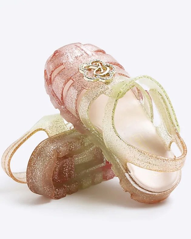 River Island Mini Girls Flower Jelly Sandals< Shoes & Boots