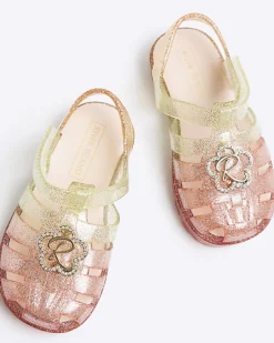 River Island Mini Girls Flower Jelly Sandals< Shoes & Boots