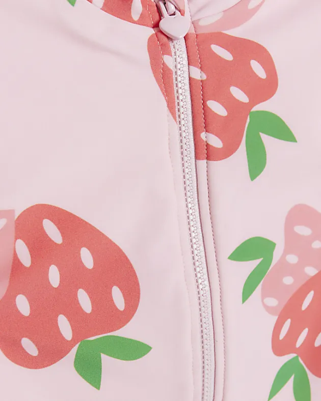 River Island Mini girls strawberry swimsuit set< 3 - 5 Yrs