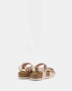 River Island Mini girls Rose Gold Birkenstock sandals< Shoes & Boots