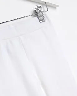 River Island Mini Girls Check Bow Hem Leggings< 3 - 5 Yrs