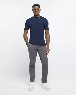 River Island muscle fit short sleeve t-shirt< Essentials