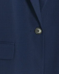 River Island Navy rolled sleeve relaxed blazer< Suits & Tailoring