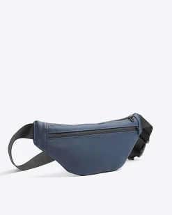 River Island Rubberised Zip Bum bag< Bags
