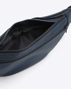 River Island Rubberised Zip Bum bag< Bags