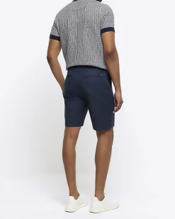 River Island slim fit belted chino shorts< Shorts