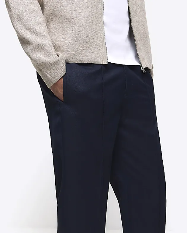 River Island slim fit cuffed smart joggers< Joggers