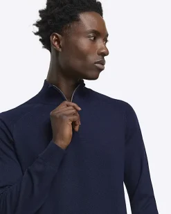 River Island slim fit half zip jumper< Jumpers & Cardigans