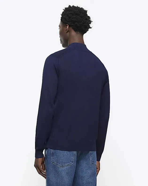 River Island slim fit half zip jumper< Jumpers & Cardigans