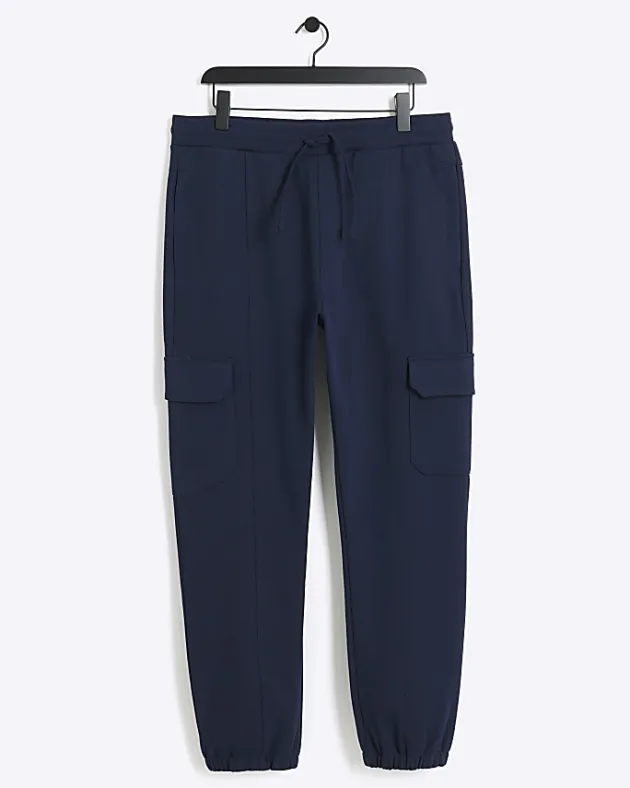 River Island slim fit smart cargo joggers< Tracksuits