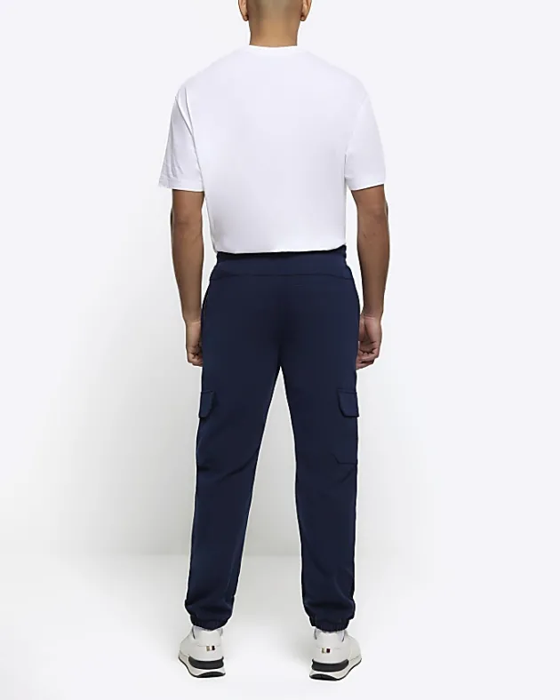 River Island slim fit smart cargo joggers< Tracksuits