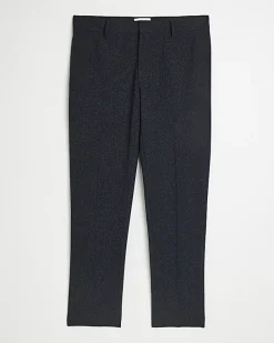 River Island slim fit textured suit trousers< Trousers