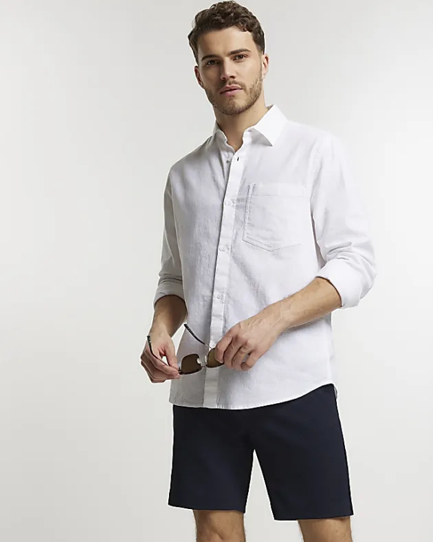 River Island Slim Fit Waffle Shorts< Shorts