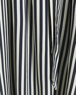 River Island Navy stripe belted midi shirt dress< Dresses