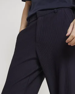 River Island tapered fit plisse smart trousers< Trousers