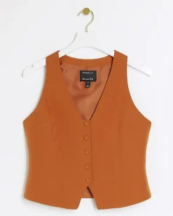 River Island Button Front Waistcoat< Suits & Tailoring