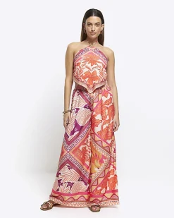 River Island floral halter neck top< Swimwear & Beachwear