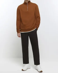 River Island regular fit funnel sweatshirt< Hoodies & Sweatshirts