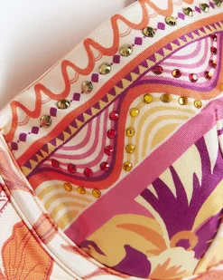 River Island scarf print structured bikini top< Swimwear & Beachwear