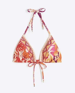 River Island scarf print triangle bikini top< Swimwear & Beachwear