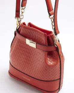 River Island Orange weave bucket cross body bag< Bags, Purses & Luggage