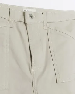 River Island Petite beige high waisted skinny cargo jeans< Petite