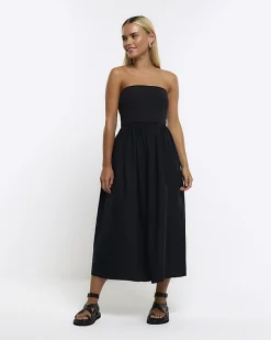 River Island Petite bandeau prom midi dress< Petite