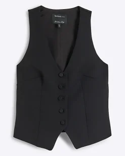 River Island Petite button front waistcoat< Petite