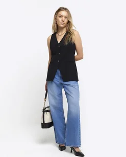 River Island Petite button up waistcoat< Petite