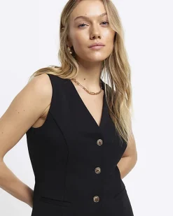 River Island Petite button up waistcoat< Petite