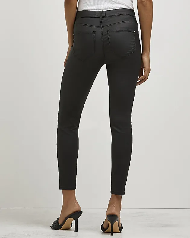 River Island Petite coated Molly skinny jeans< Petite