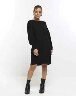 River Island Petite long sleeve jumper mini dress< Petite