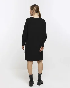 River Island Petite long sleeve jumper mini dress< Petite