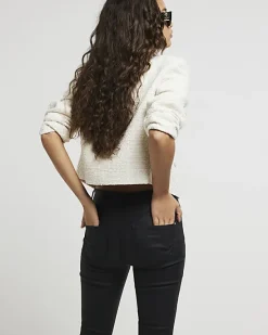 River Island Petite Molly coated skinny jeans< Petite