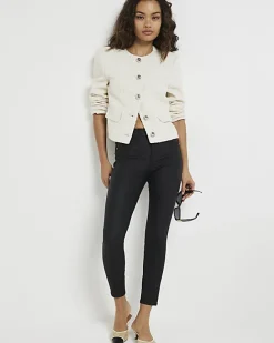 River Island Petite Molly coated skinny jeans< Petite