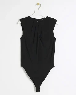 River Island Petite shoulder pad bodysuit< Petite