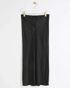 River Island Petite tie waist maxi skirt< Petite