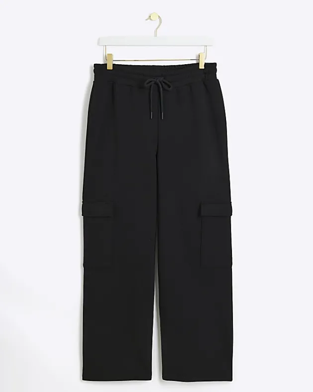 River Island Petite wide leg cargo joggers< Petite