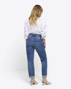 River Island Petite high waisted mom sculpt jeans< Petite