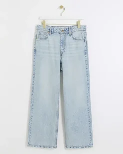 River Island Petite high waisted straight jeans< Petite